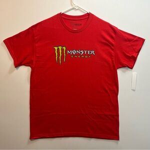 Monster Energy Drink Red T-Shirt "Unleash the Beast" TEE, Brand New Condition